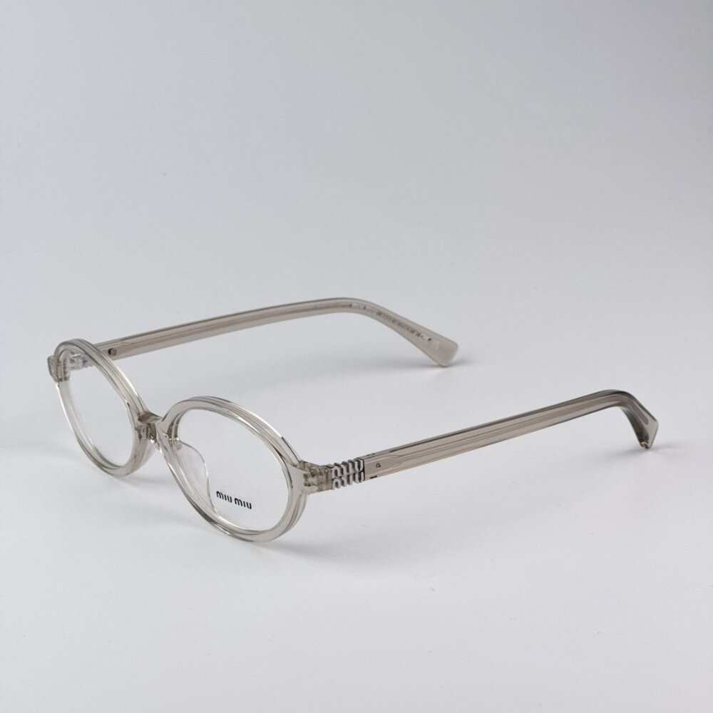 Miu Miu MU01XV 12U1O1 BRAND NEW Eyeglasses  Hemp Trasparent Oval Unisex - Picture 5 of 10